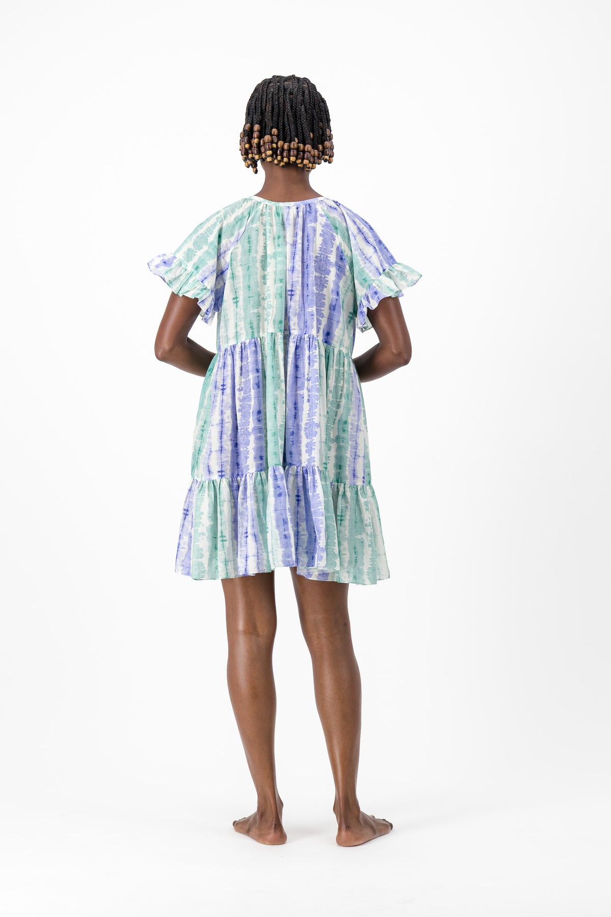 Mally Dress - Blue Tie Dye