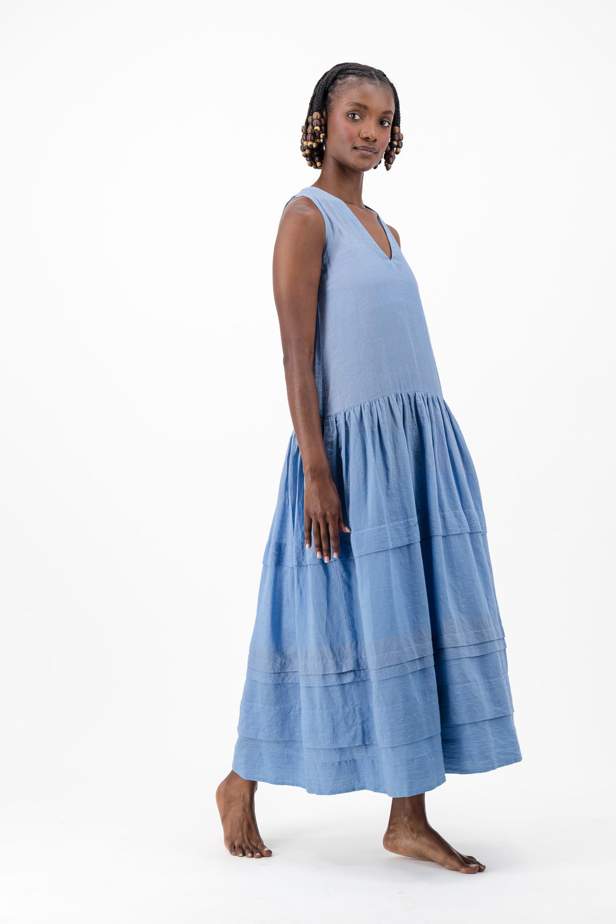 June Bug Handloom - Hydrangea Lurex