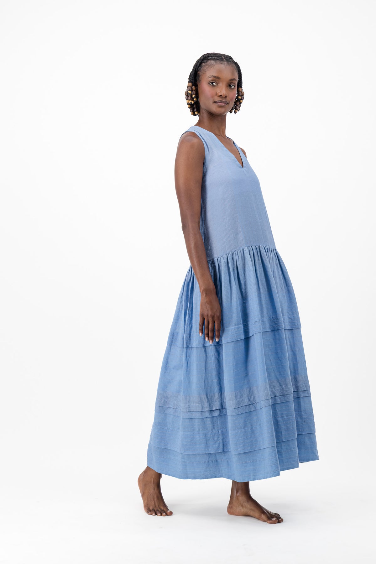 June Bug Handloom - Hydrangea Lurex