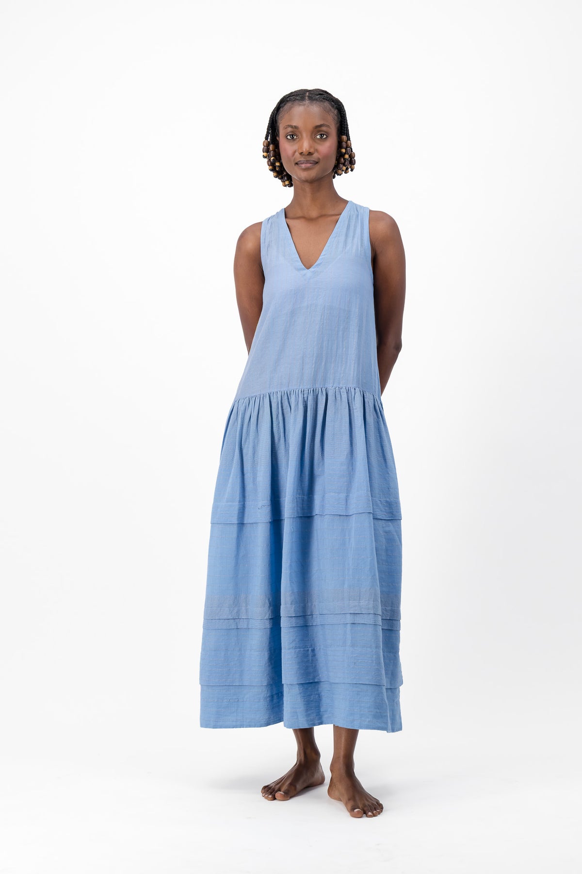 June Bug Handloom - Hydrangea Lurex