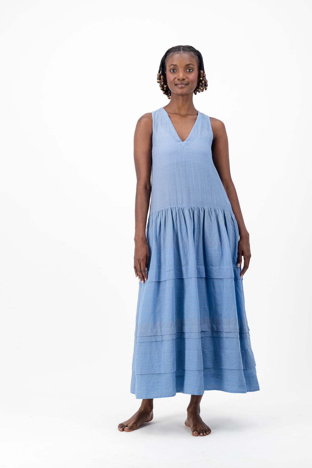 June Bug Handloom - Hydrangea Lurex