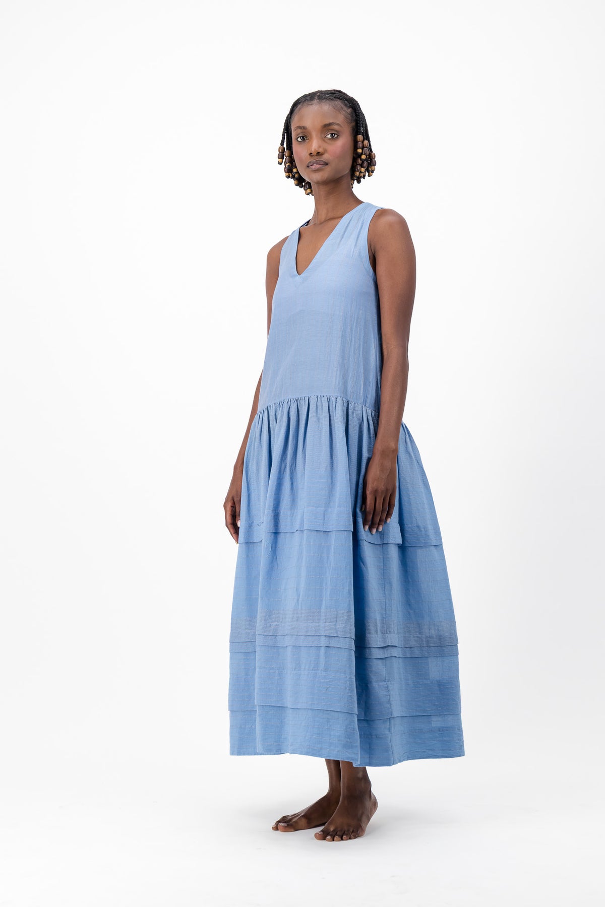 June Bug Handloom - Hydrangea Lurex
