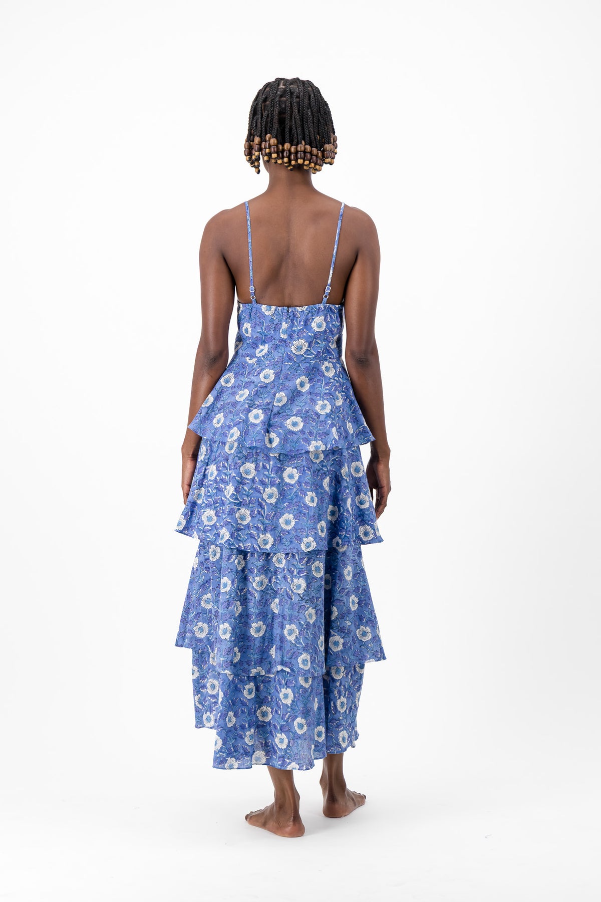 Sun Frill Dress - Royal Bloom