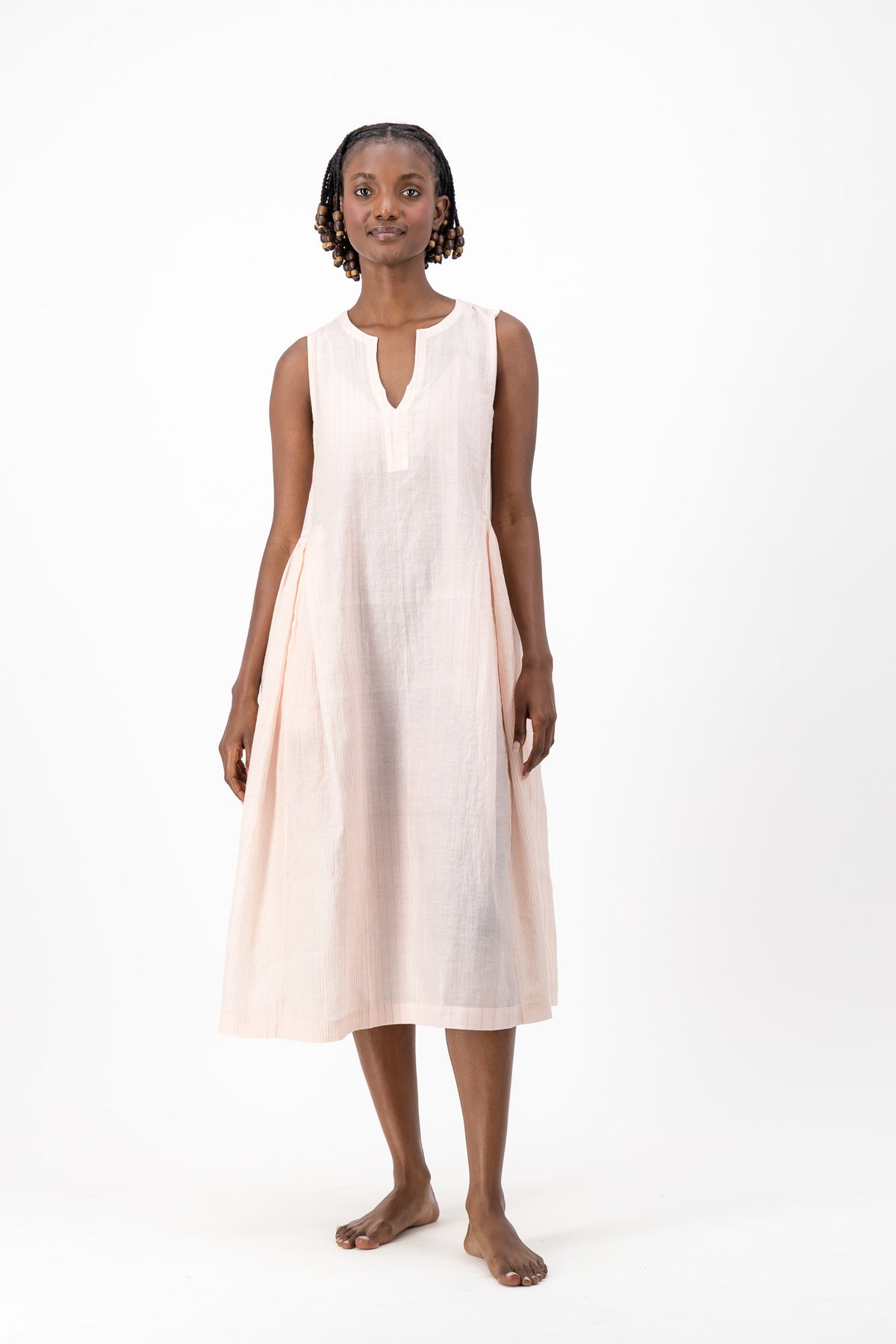 Viola Dress - Soft Pink Glitter