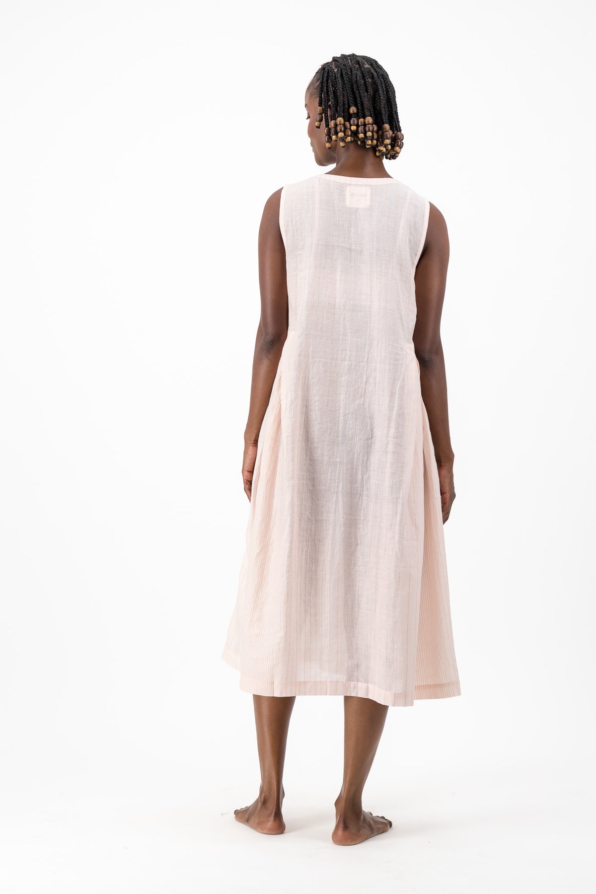 Viola Dress - Soft Pink Glitter