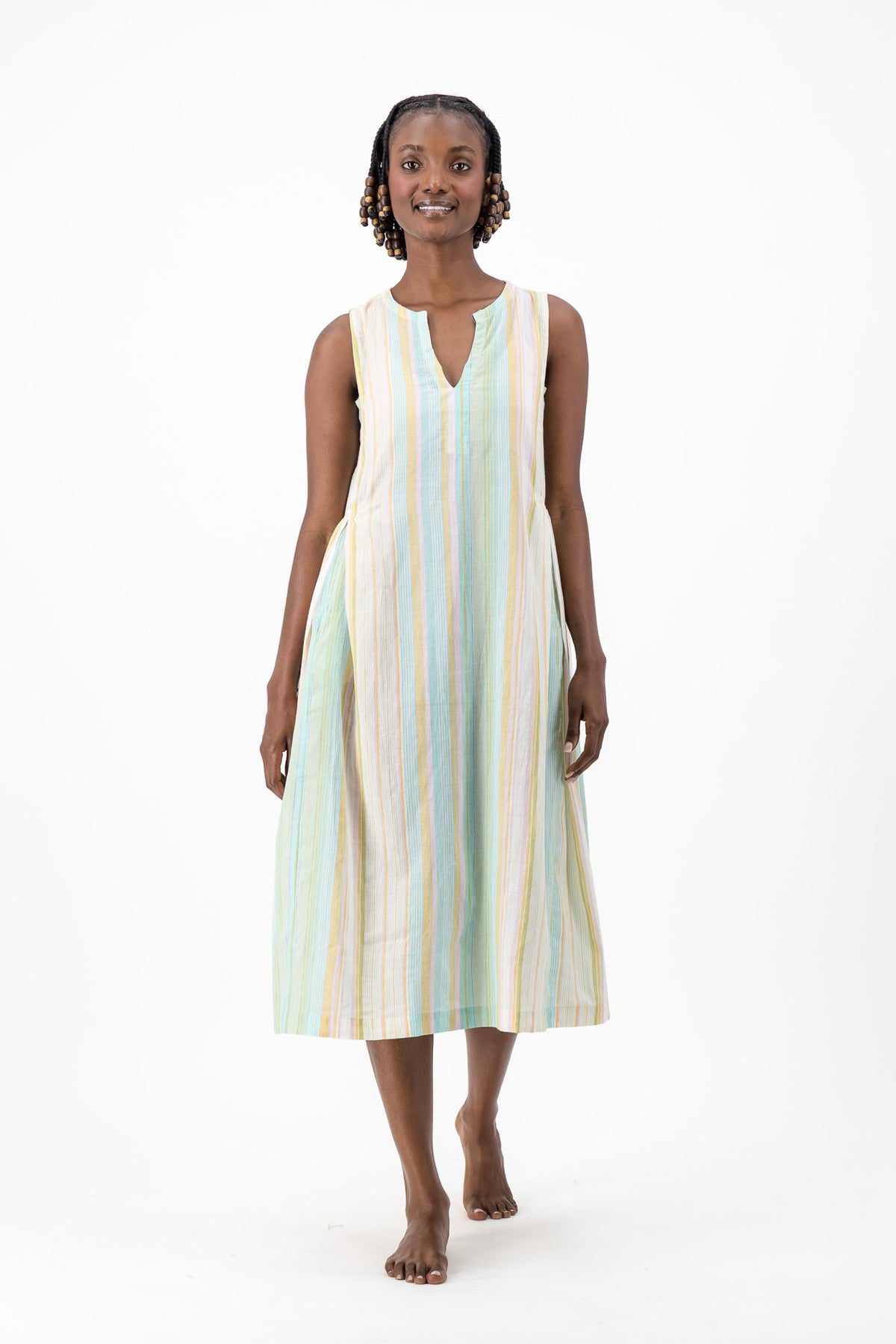 Viola Dress - Sorbet Stripe