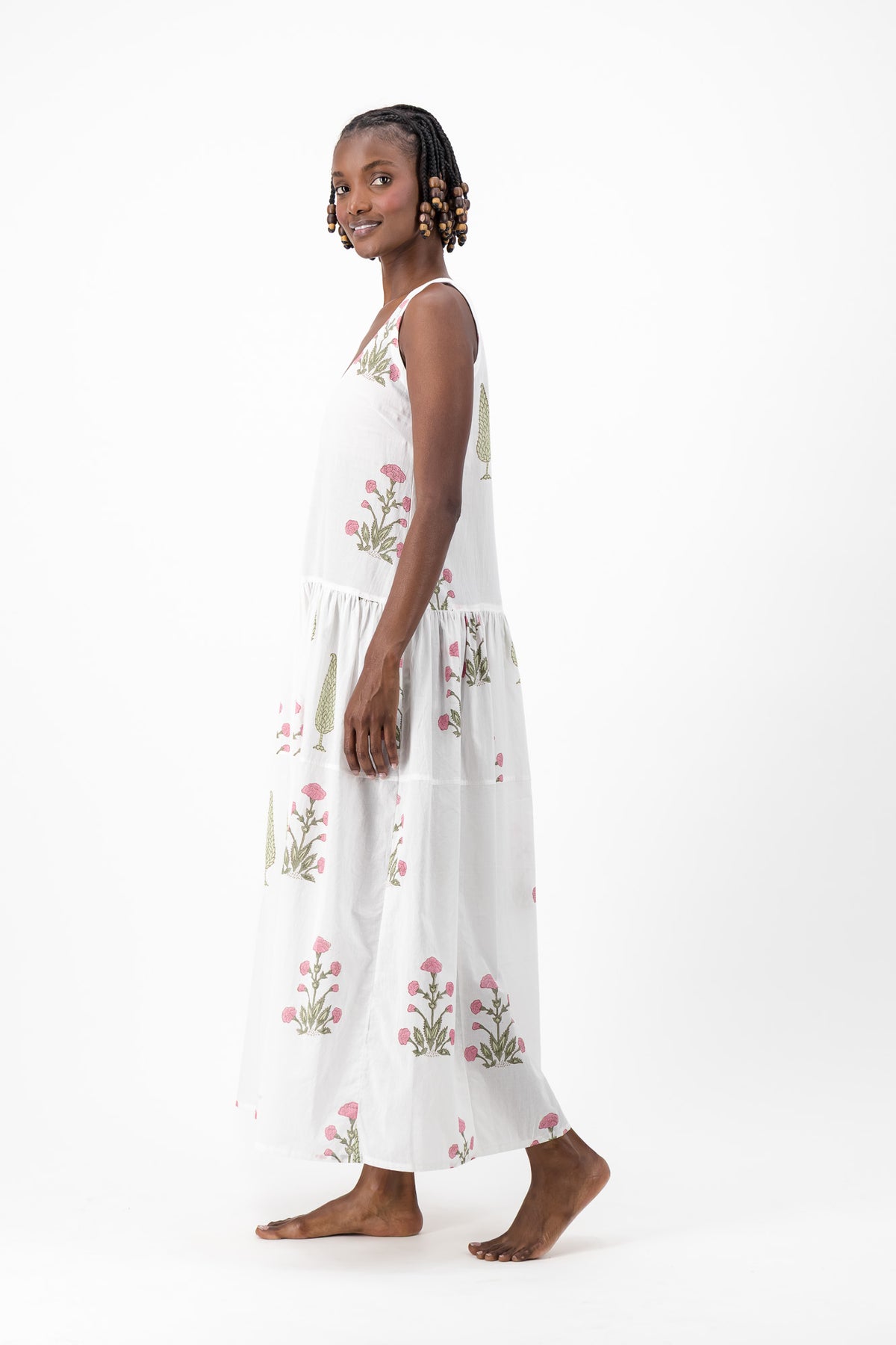 Vest Dress - Flower Party