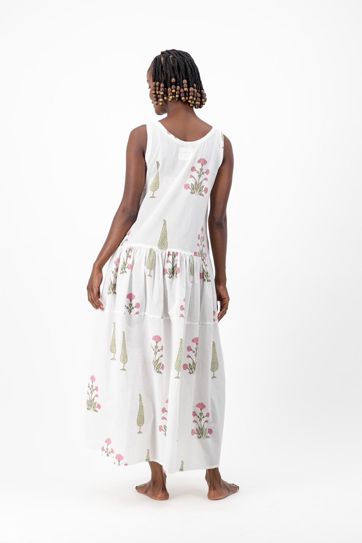 Vest Dress - Flower Party