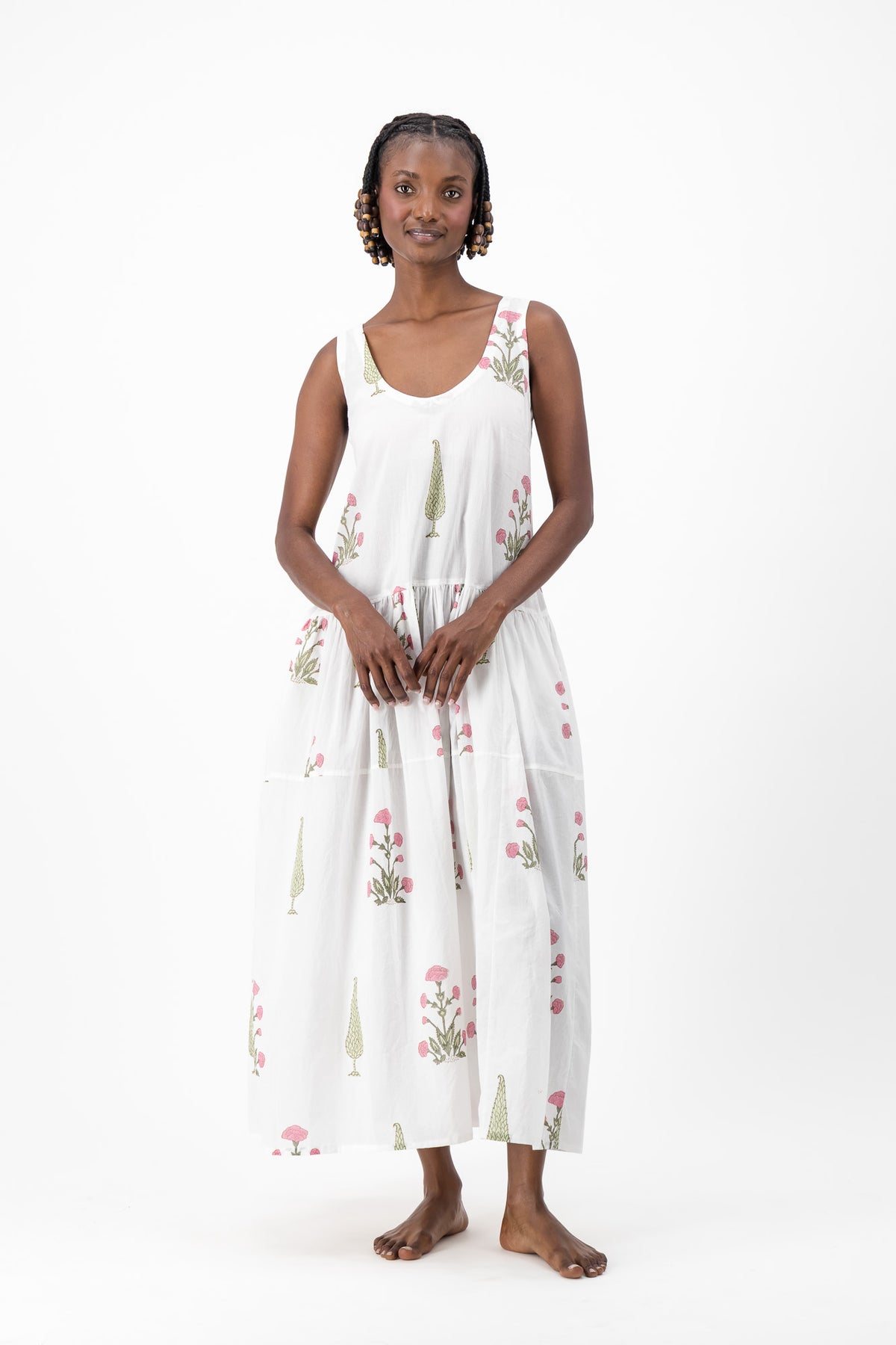 Vest Dress - Flower Party
