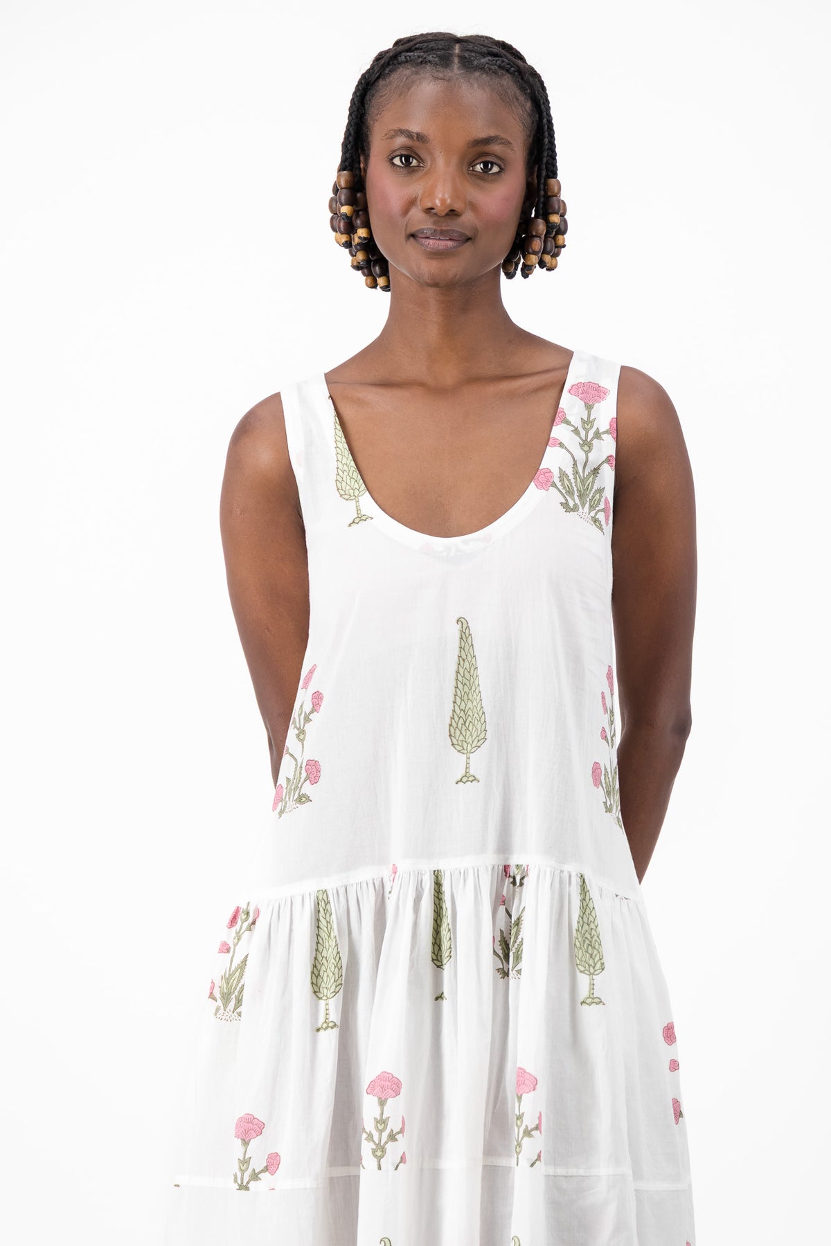 Vest Dress - Flower Party