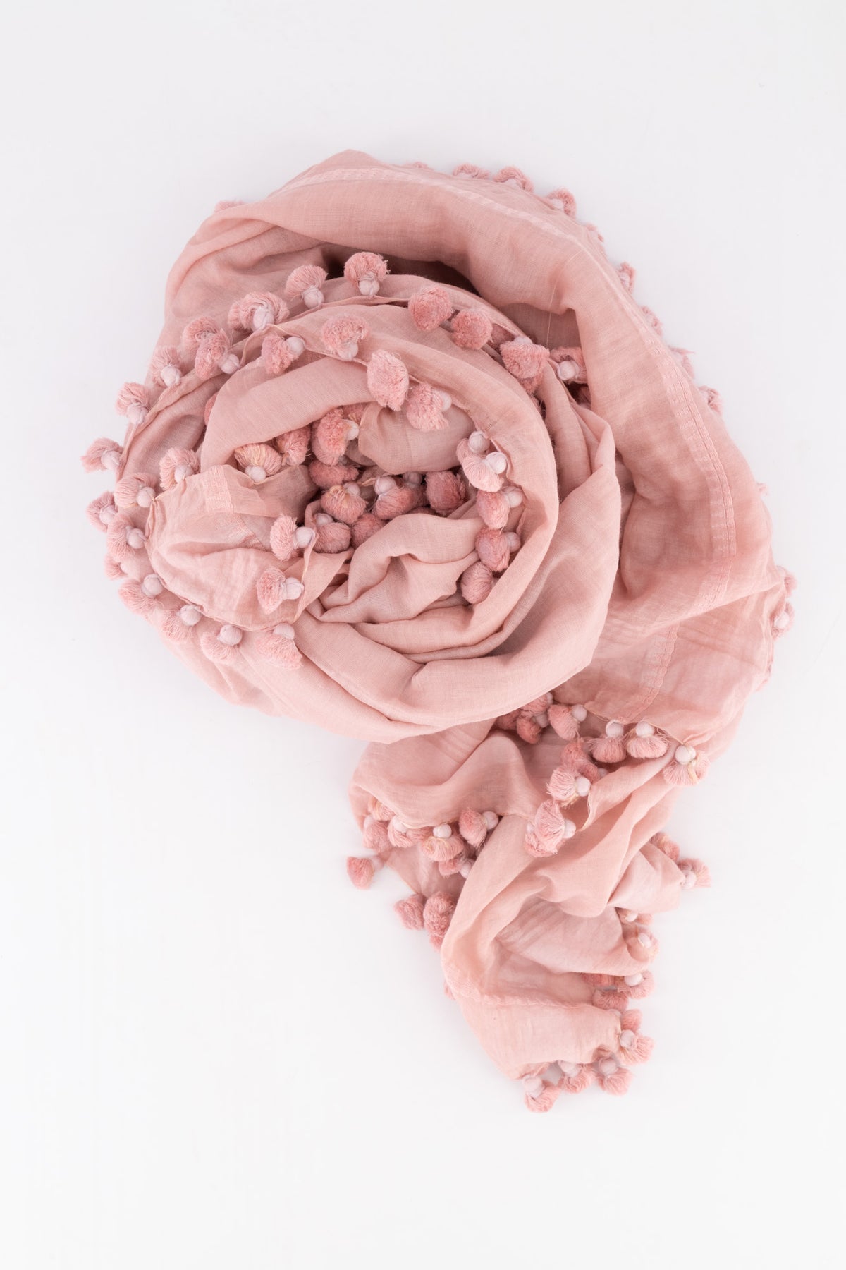 Cotton Silk Handloom Stole - Taupe