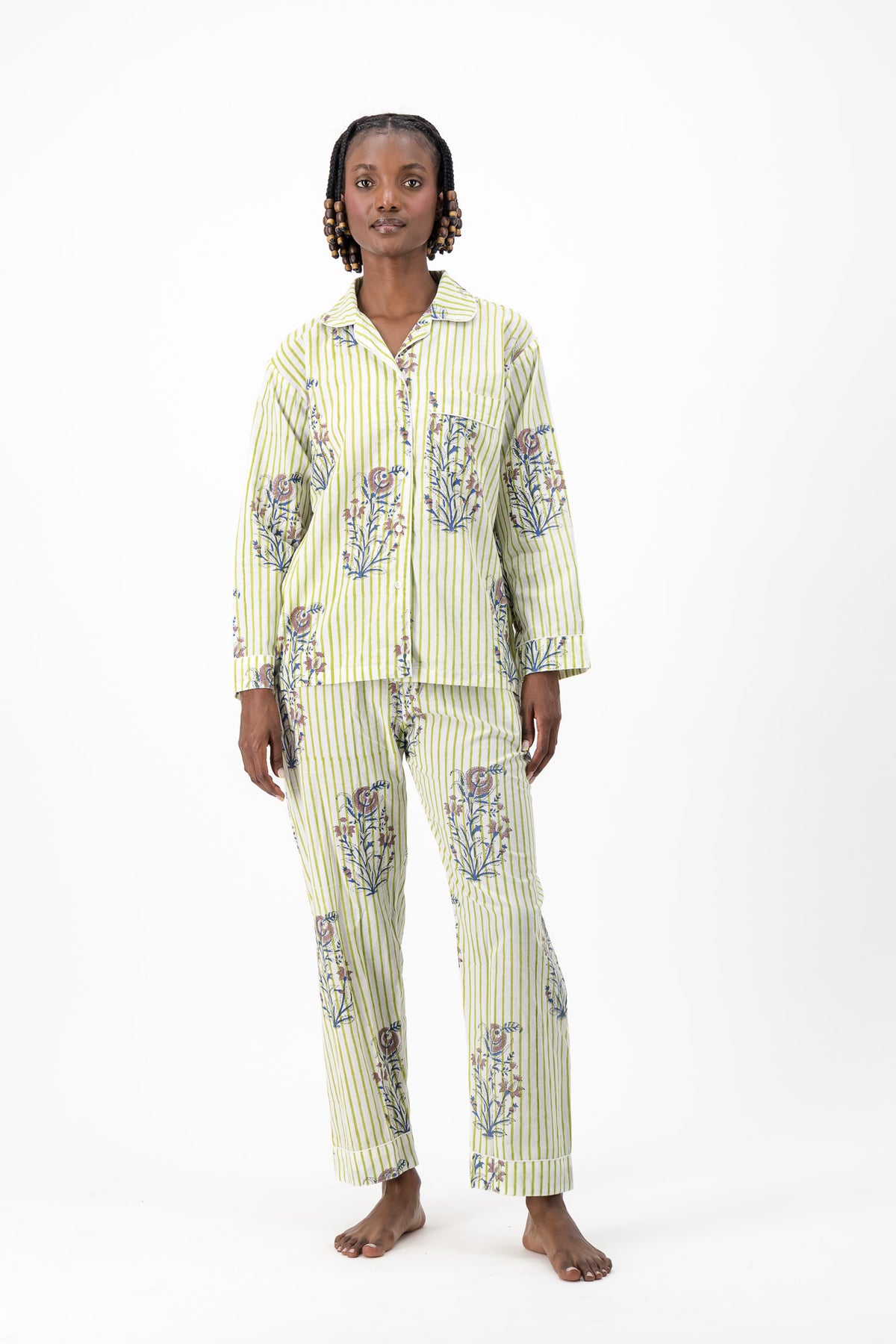 Pyjamas - Turquoise Stripe