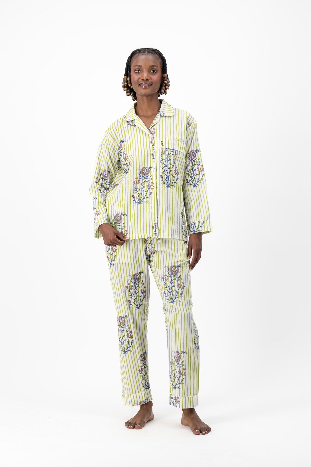 Pyjamas - Turquoise Stripe