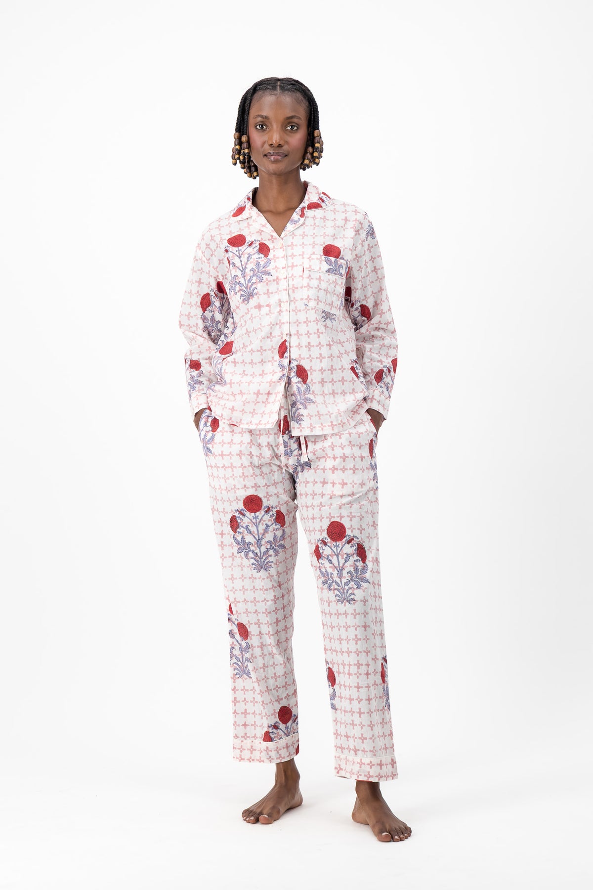 Pyjamas - Red Mughal