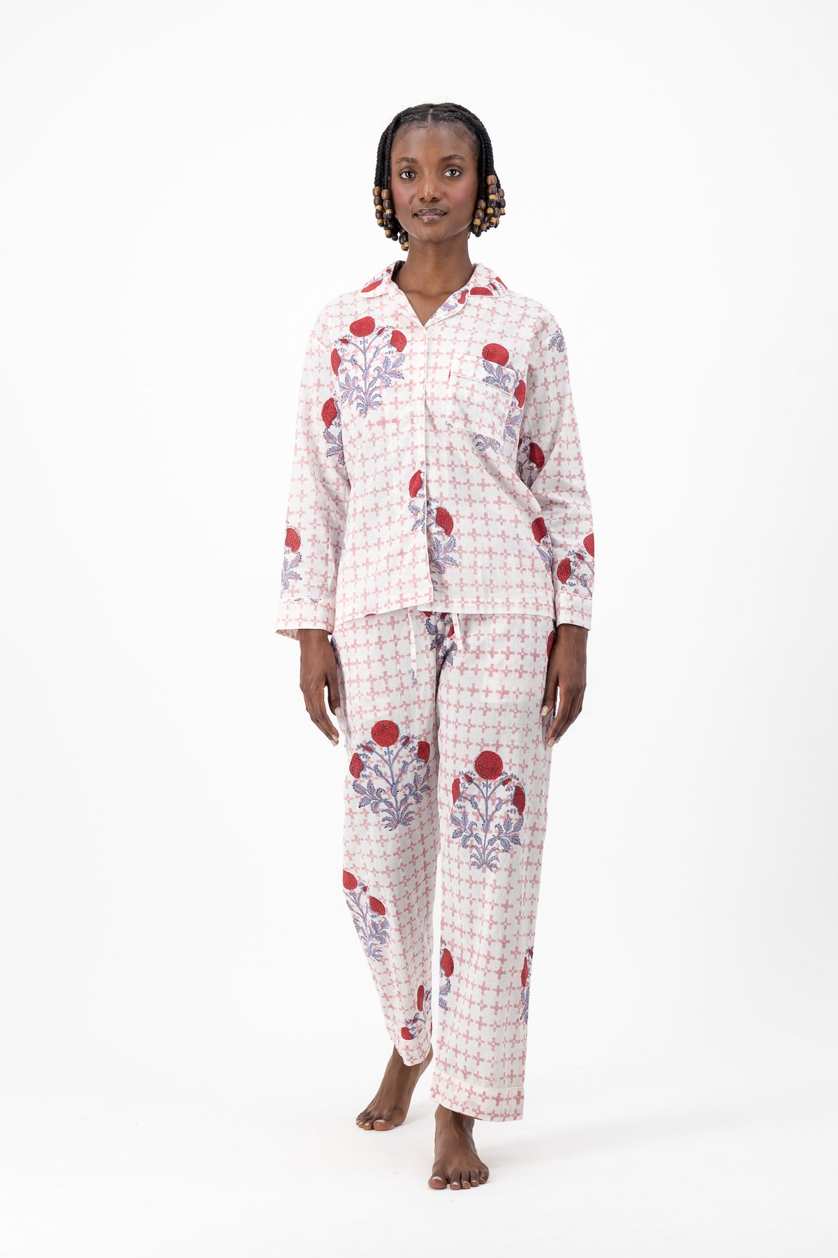 Pyjamas - Red Mughal