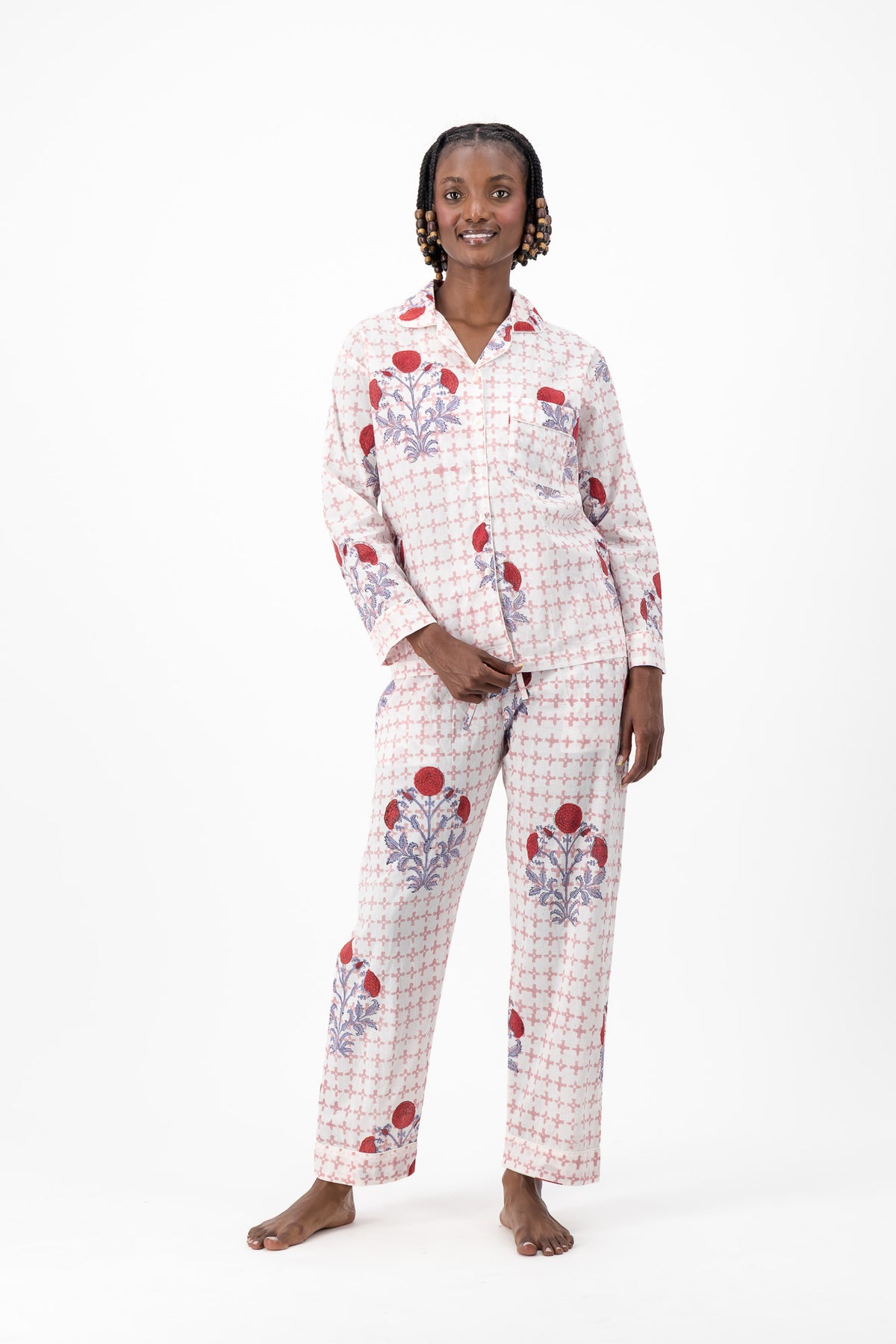 Pyjamas - Red Mughal