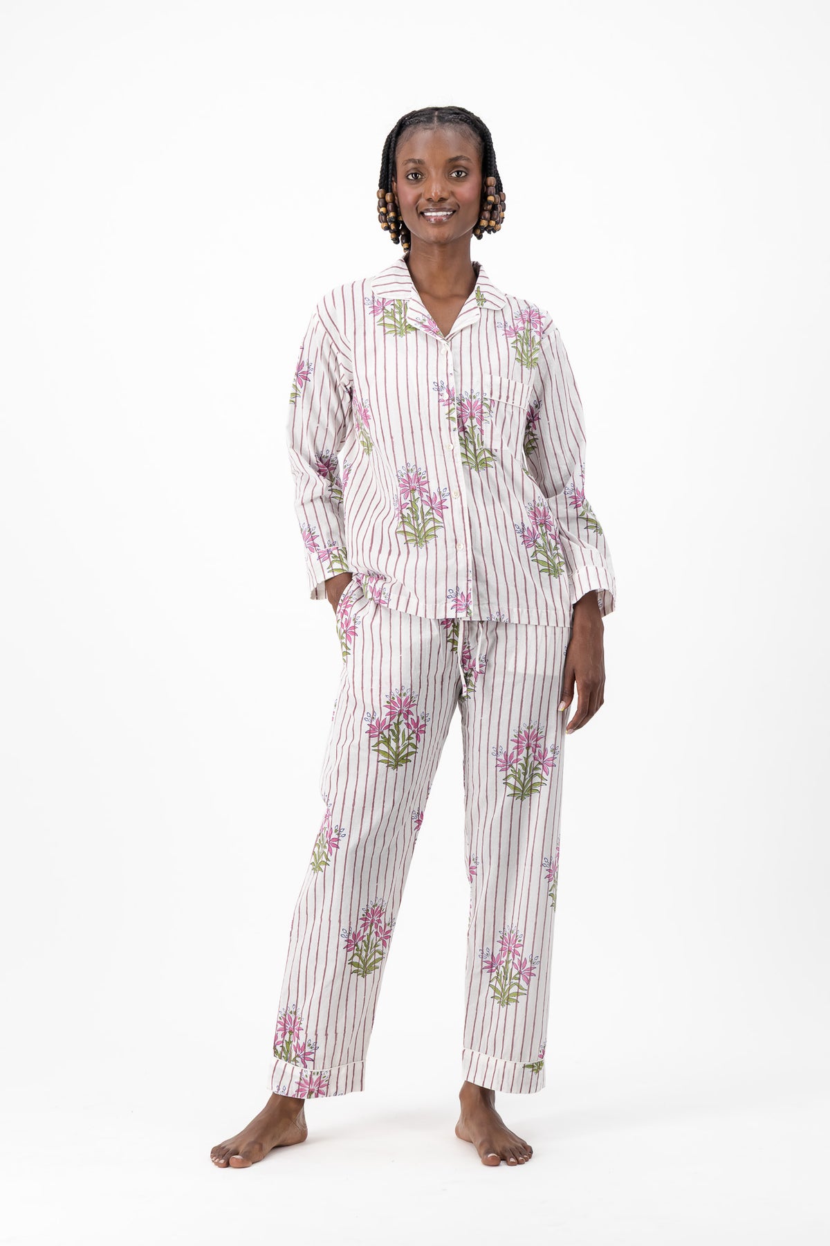 Pyjamas - Mauve Flower
