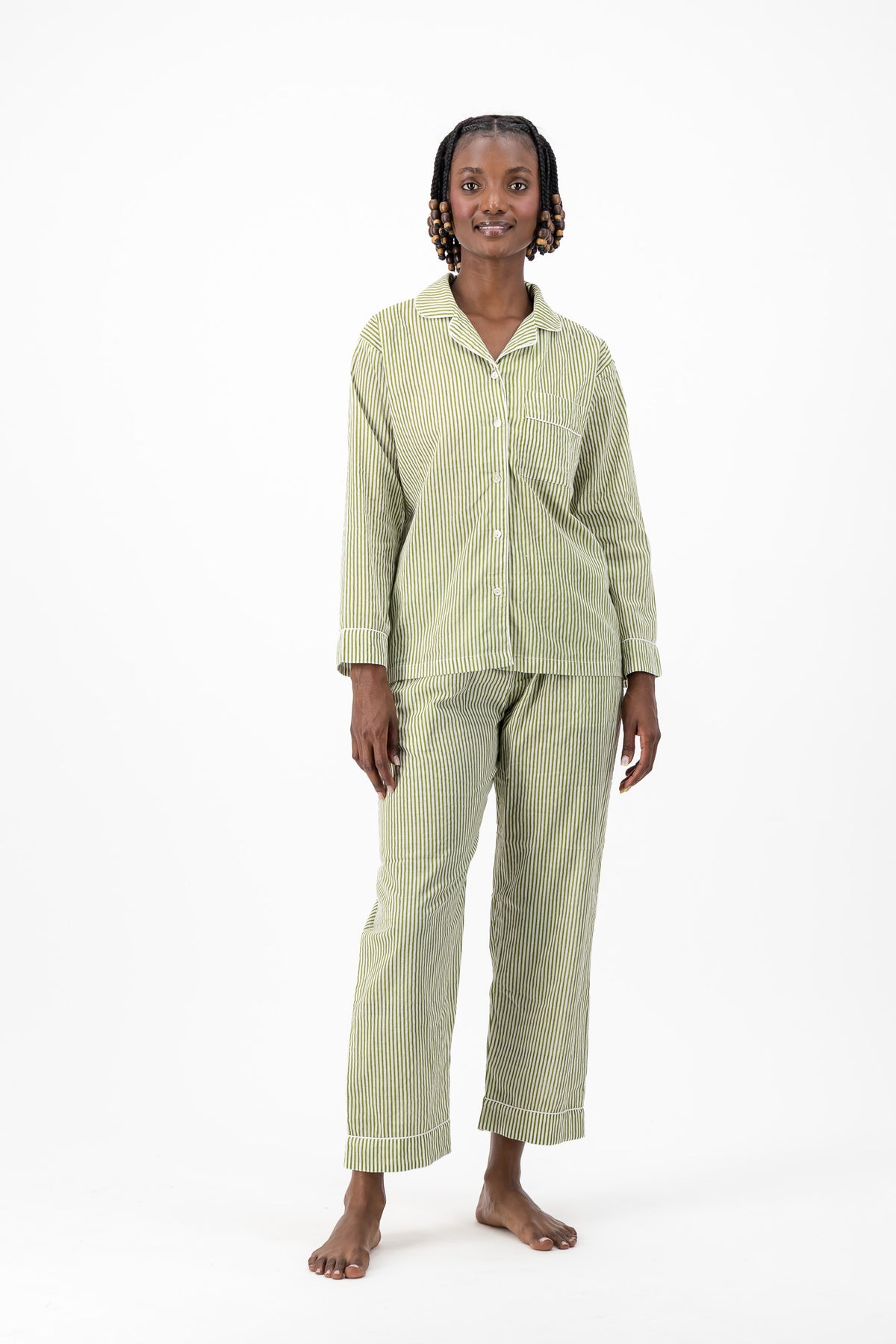 Pyjamas - Mint Stripe