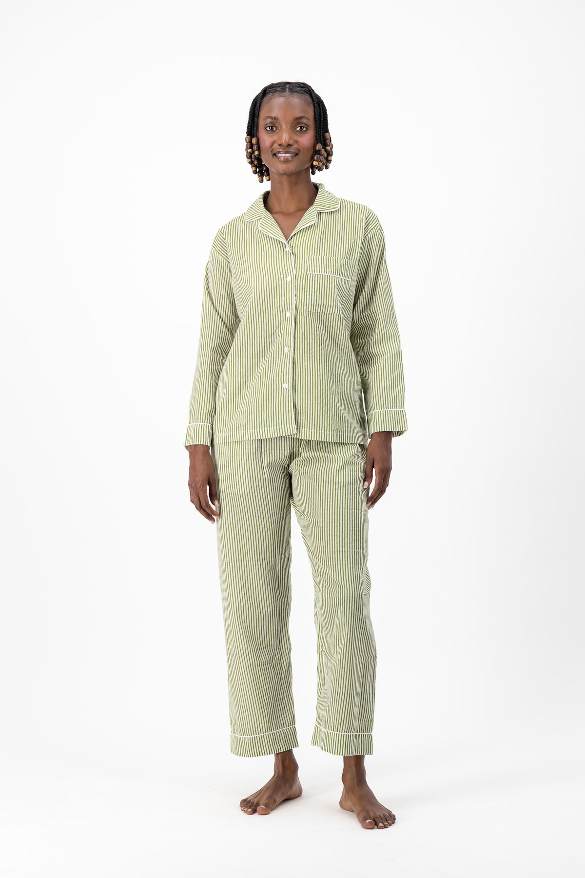 Pyjamas - Mint Stripe