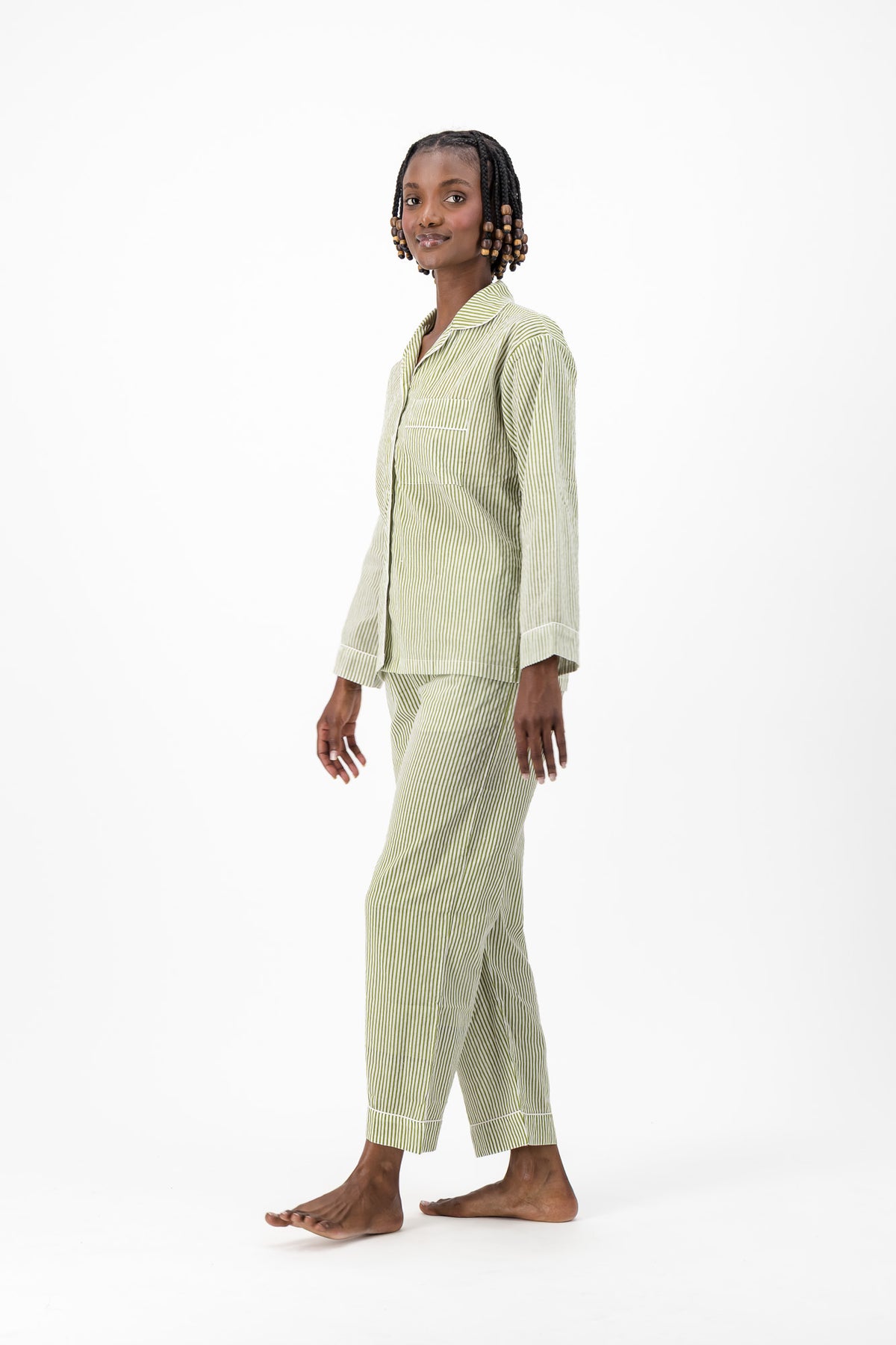 Pyjamas - Mint Stripe