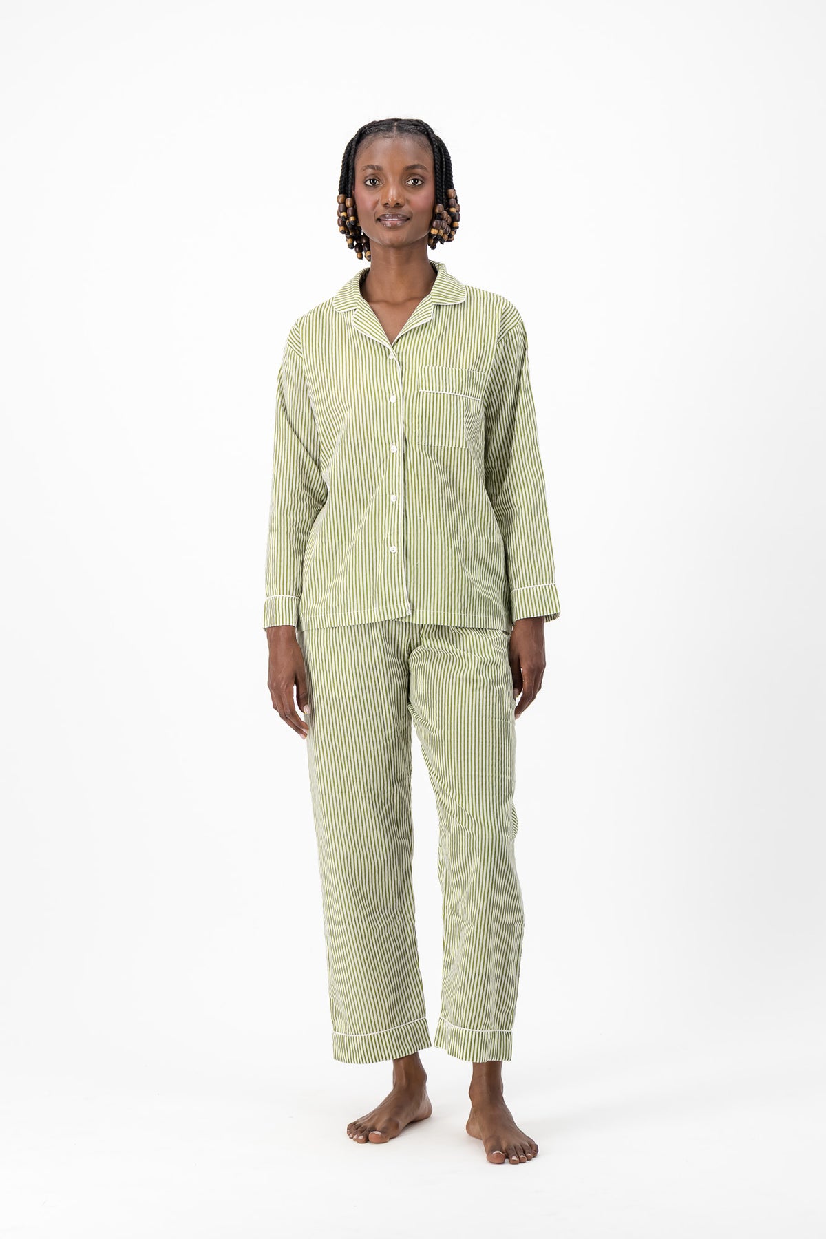 Pyjamas - Mint Stripe