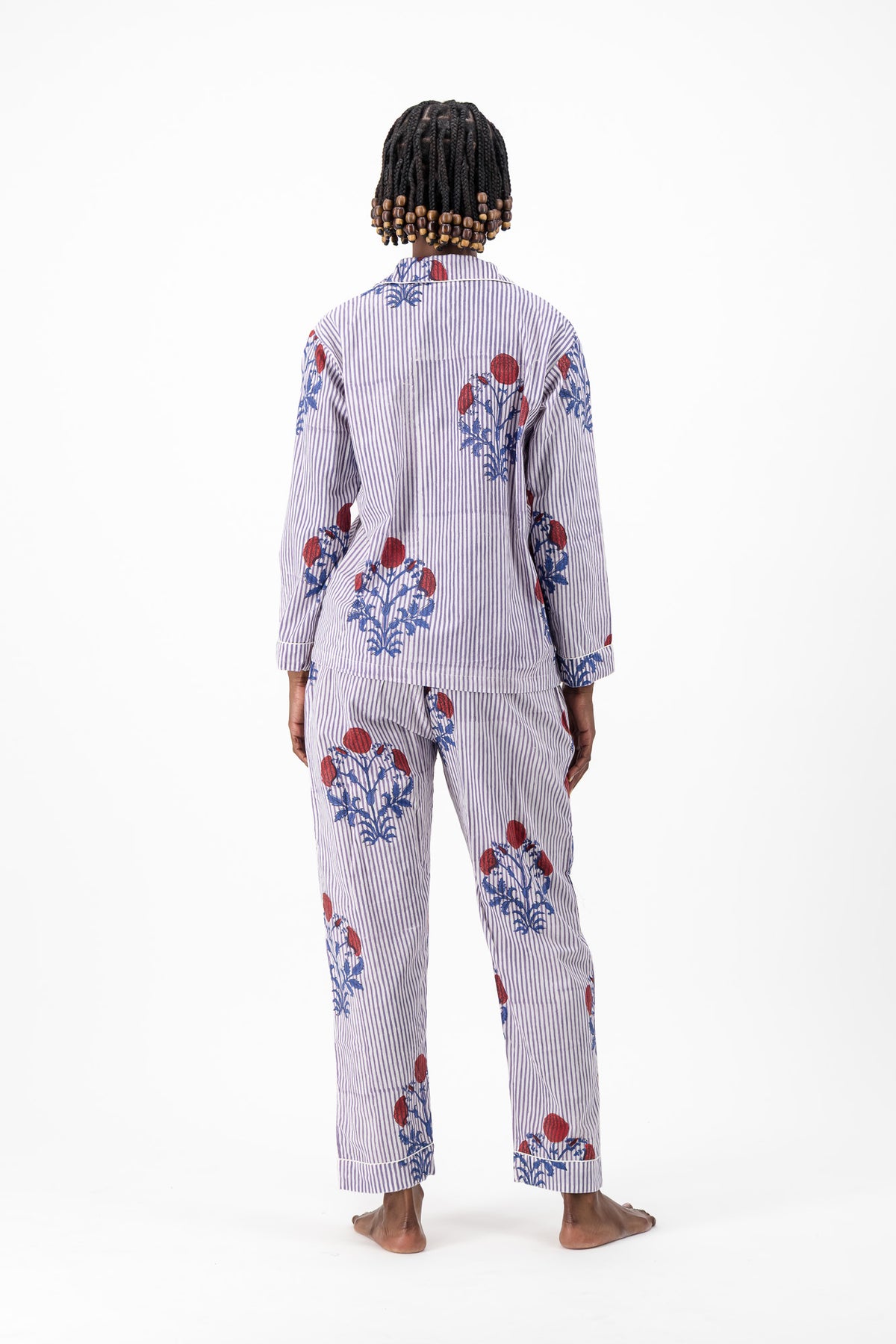 Pyjamas - Pink Stripe Flower