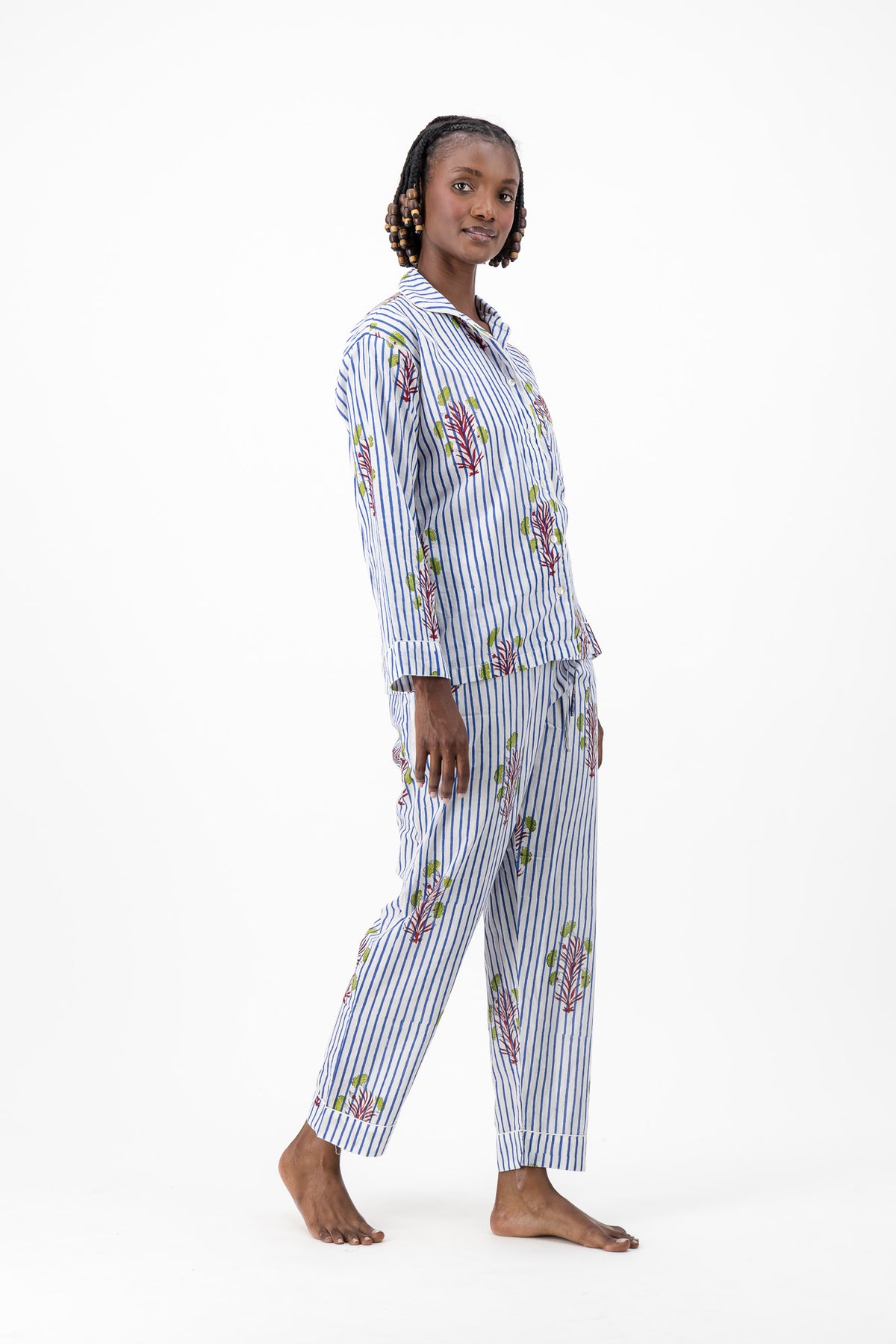 Pyjamas - Blue Stripe Mughal