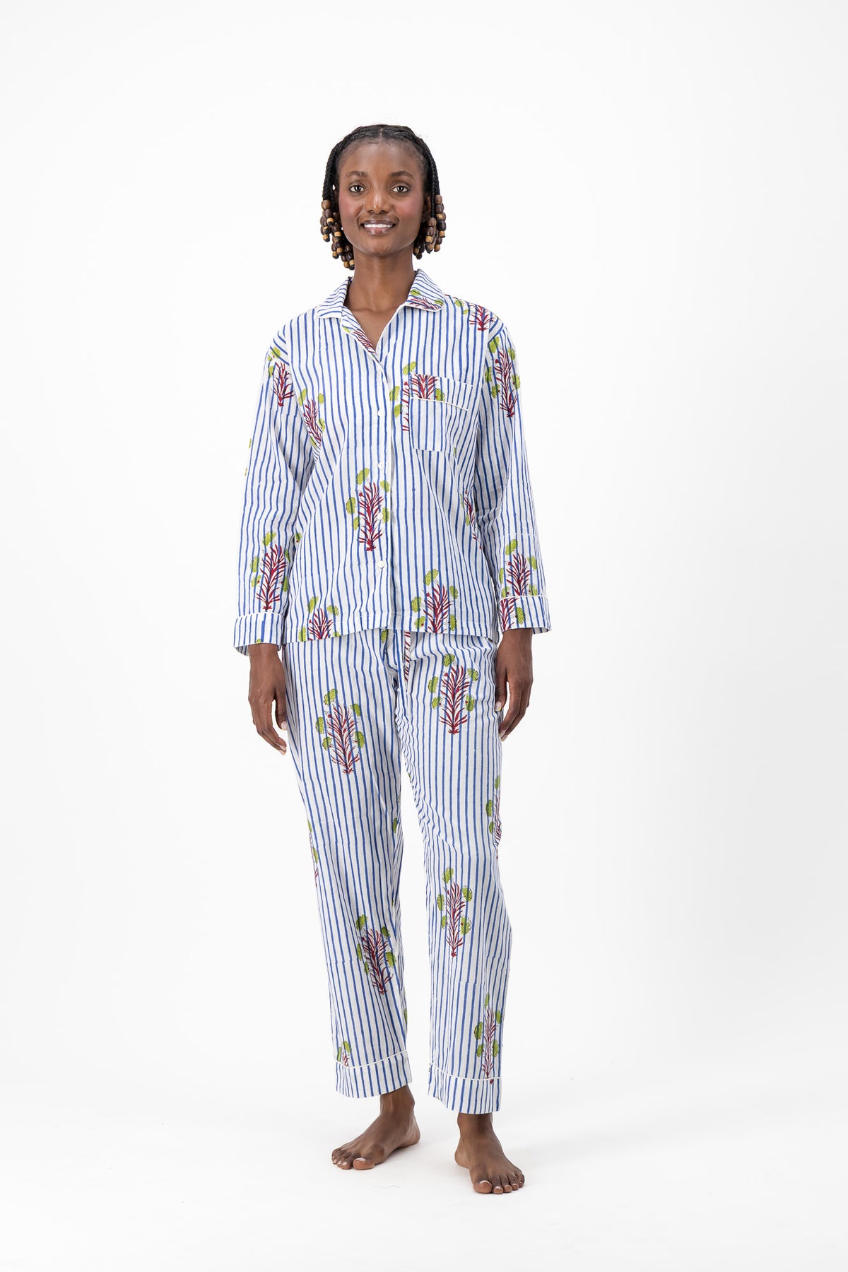 Pyjamas - Blue Stripe Mughal
