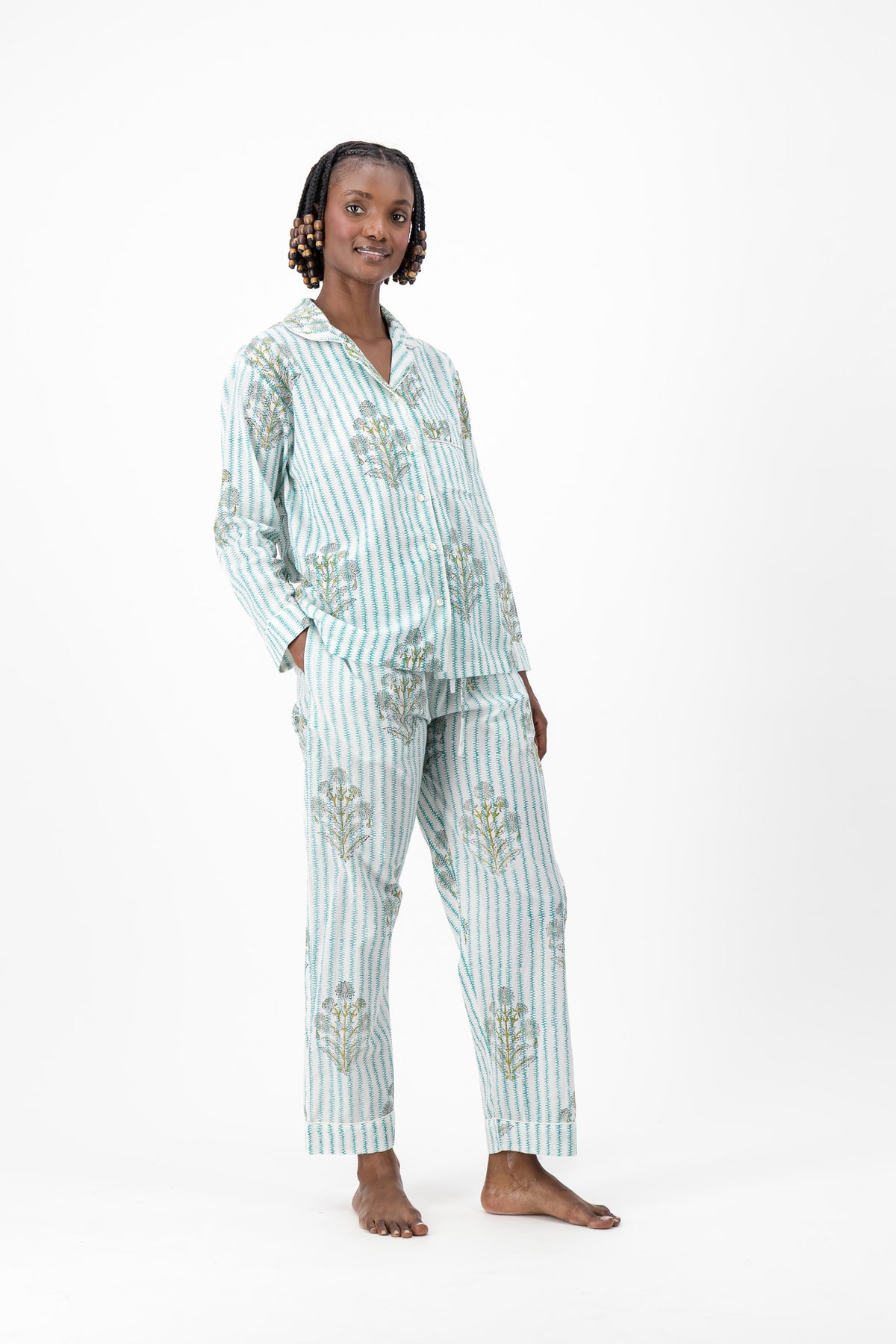 Pyjamas - Majestic Blue Mughal