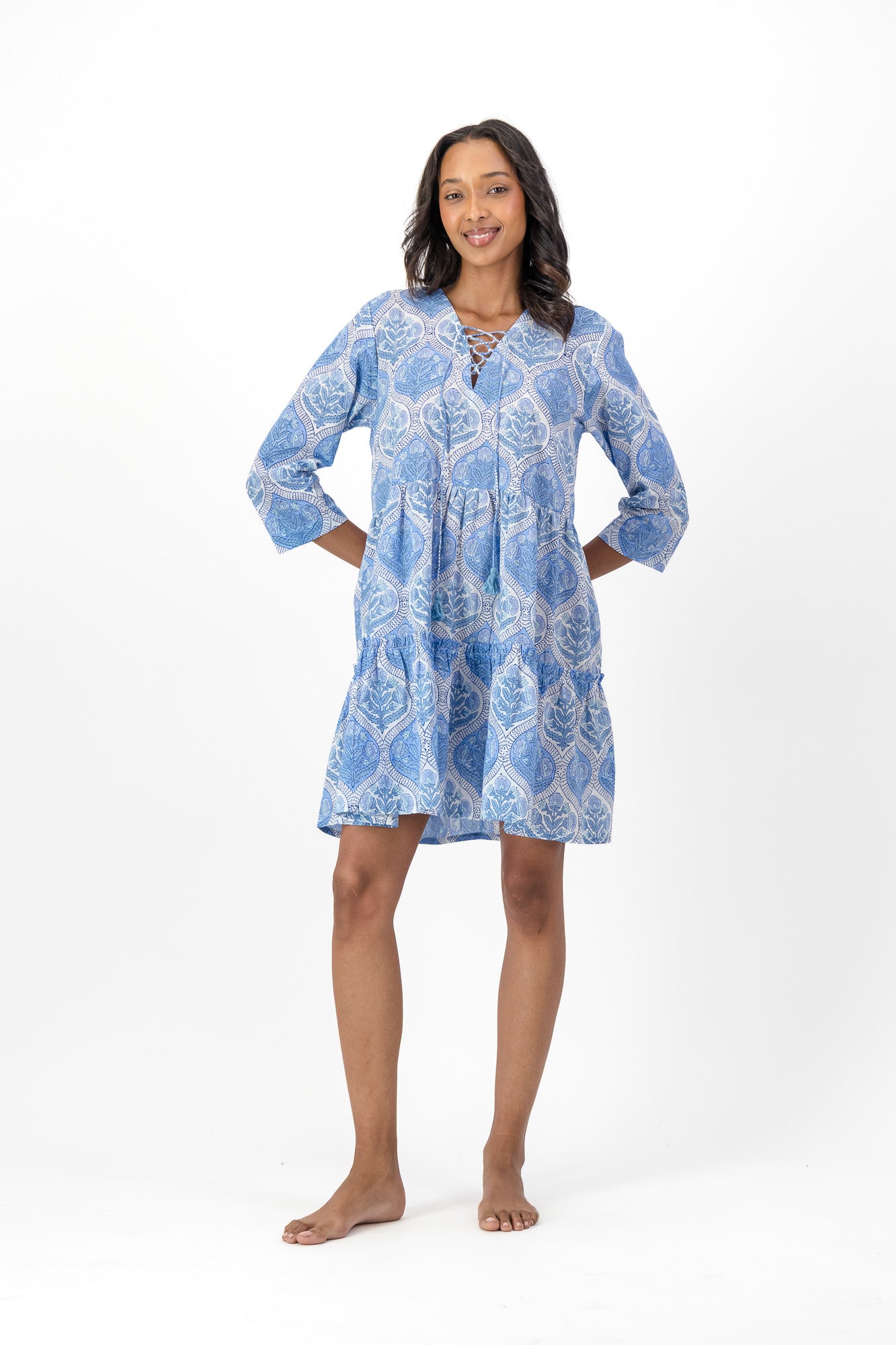 Dana Dress - Deep Tiles