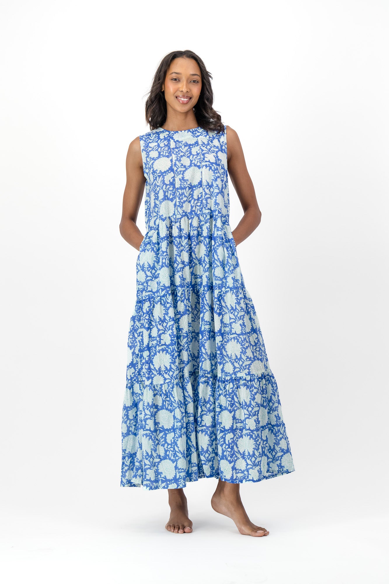 Faith Dress - Blue Block
