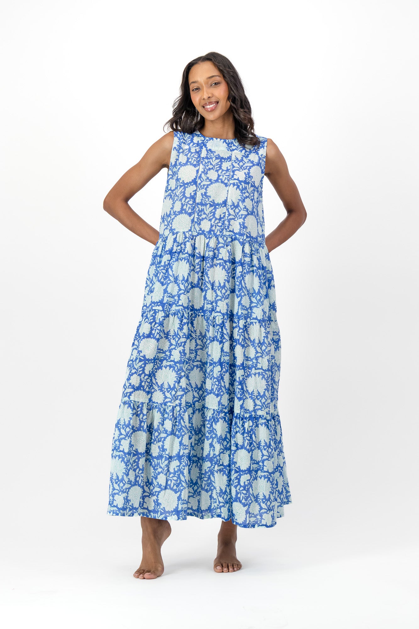 Faith Dress - Blue Block