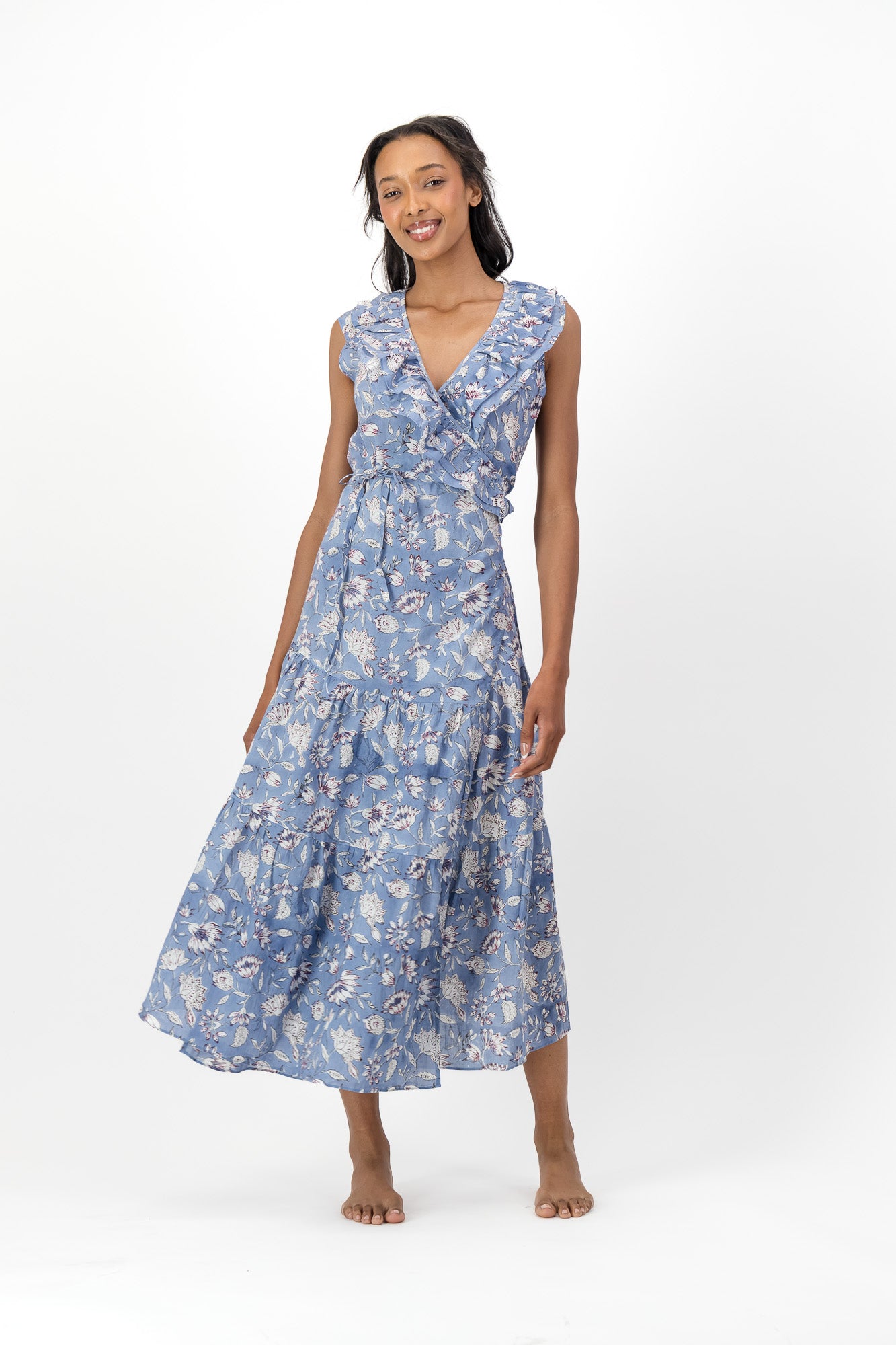 Frill Wrap Dress - French Folly