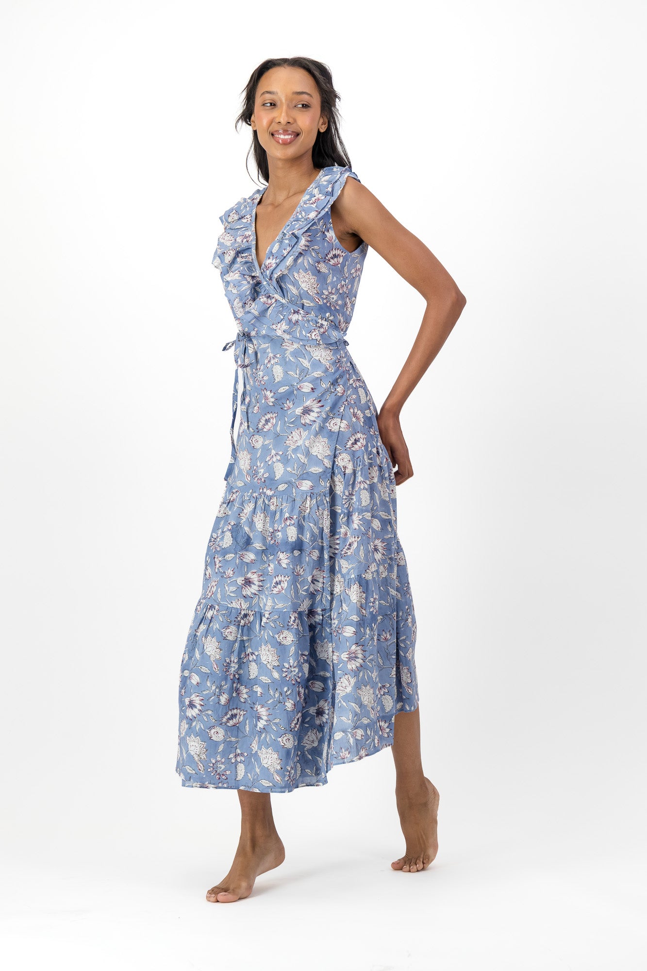 Frill Wrap Dress - French Folly