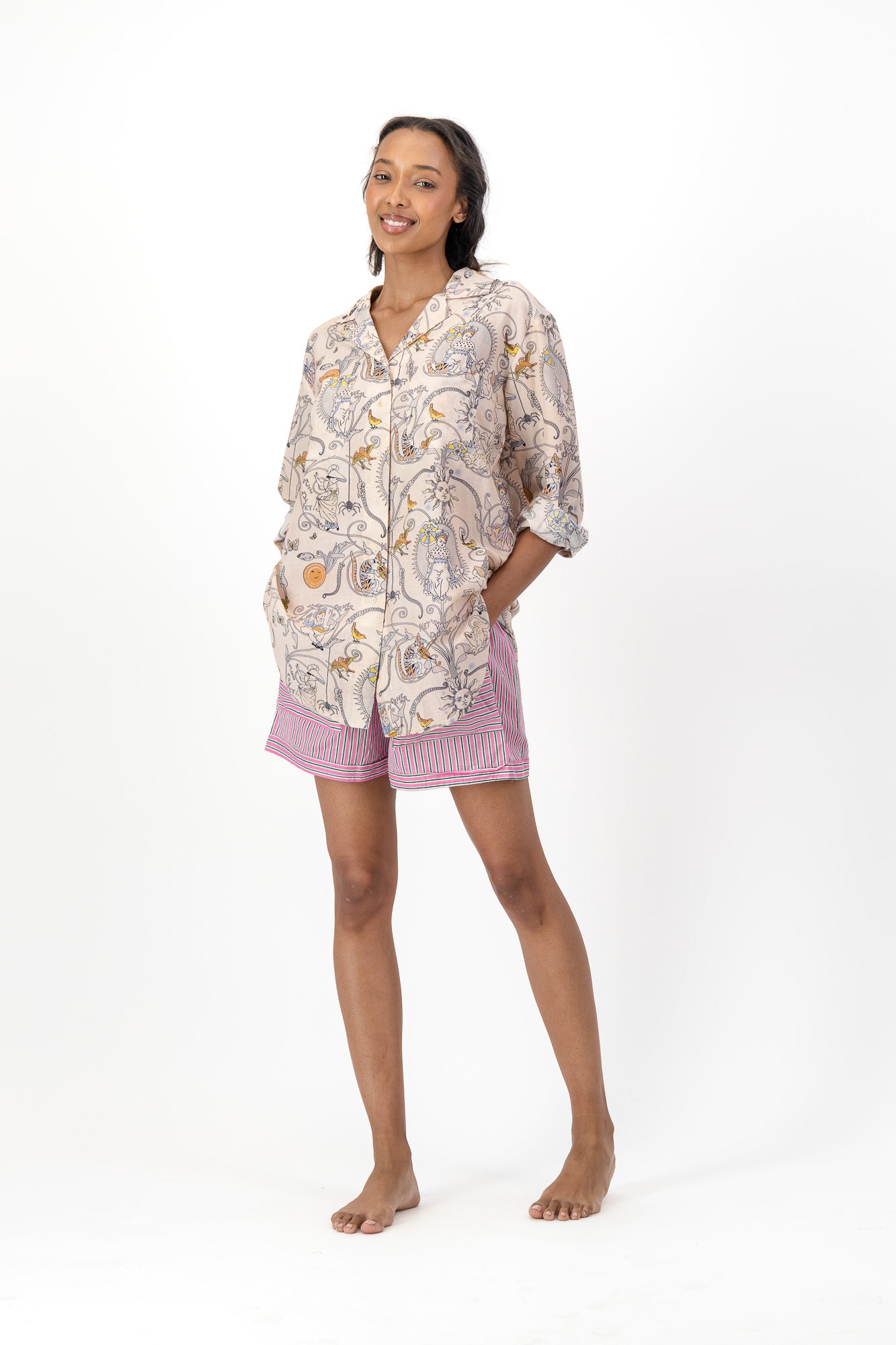 Oversized Shirt Silk Cotton - Hey Diddle