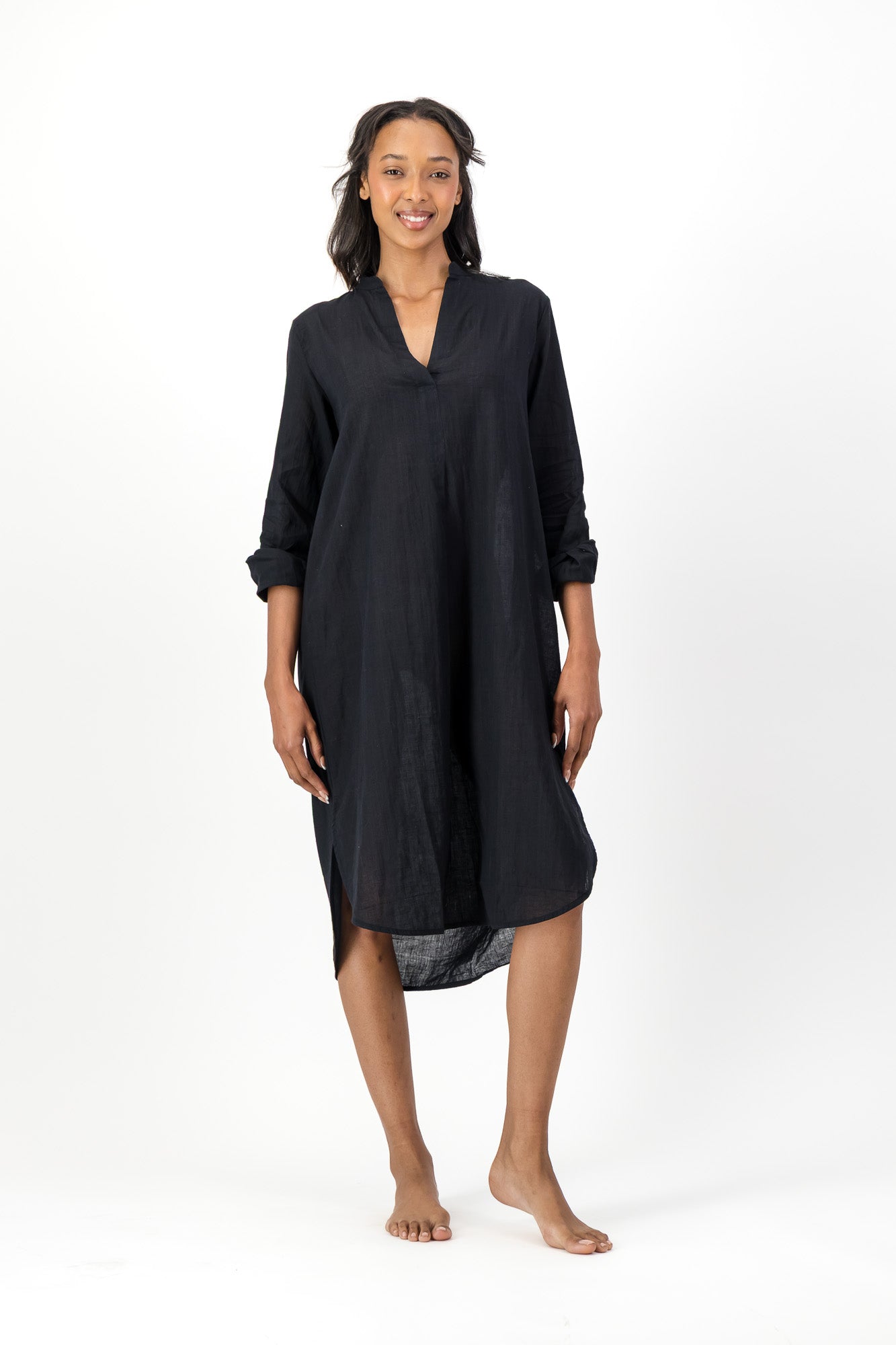 Noa Dress Handloom - Black