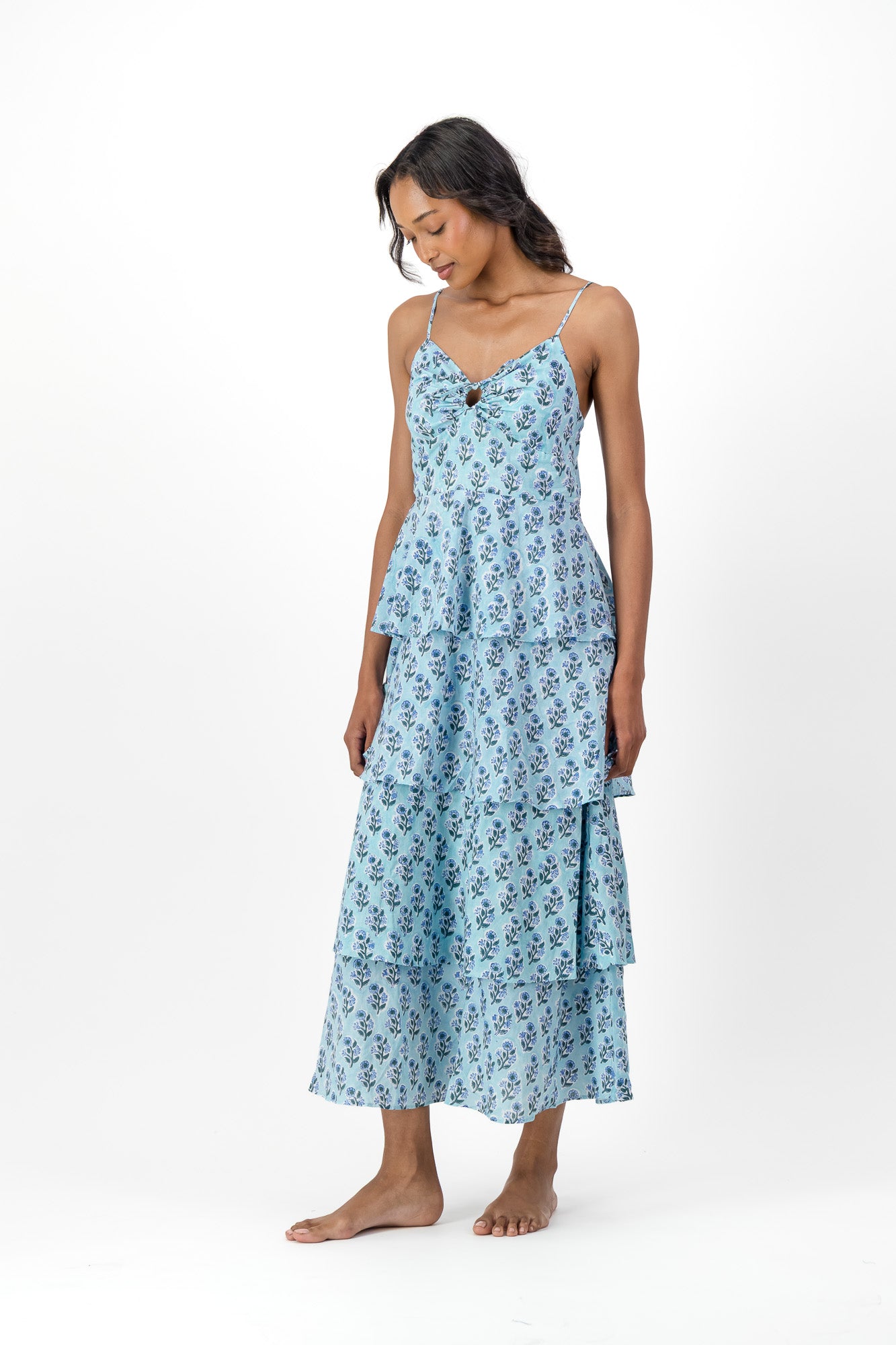 Sun Frill Dress - Blue Bell